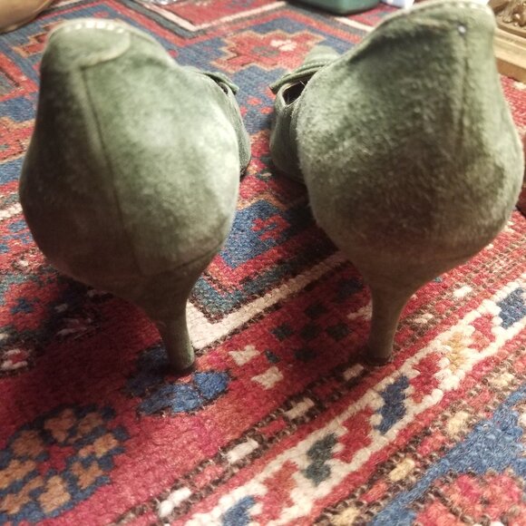 LK BENNETT green suede shoes 39 / 8 1/2 - Picture 5 of 6